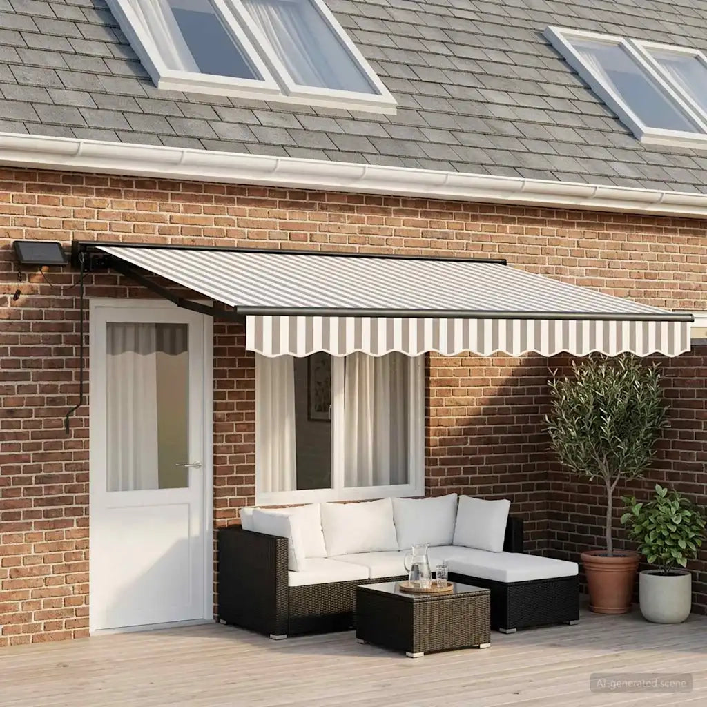 Cornice per Tenda Manuale con LED 4,5 × 3,5 m 3426300