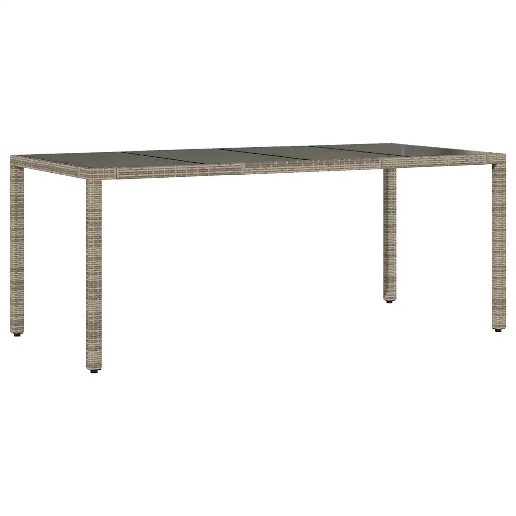 vidaXL Set Bistrò da Giardino 7 pz con Cuscini in Polyrattan Grigio