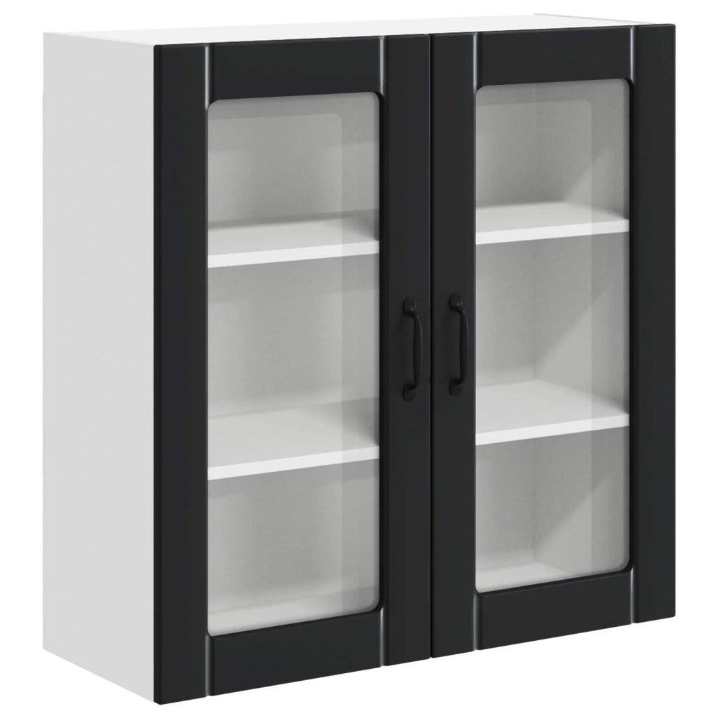 Mobile da cucina moderno e funzionale 80 x 31 x 80 cm in legno ingegnerizzato nero 02_0054083