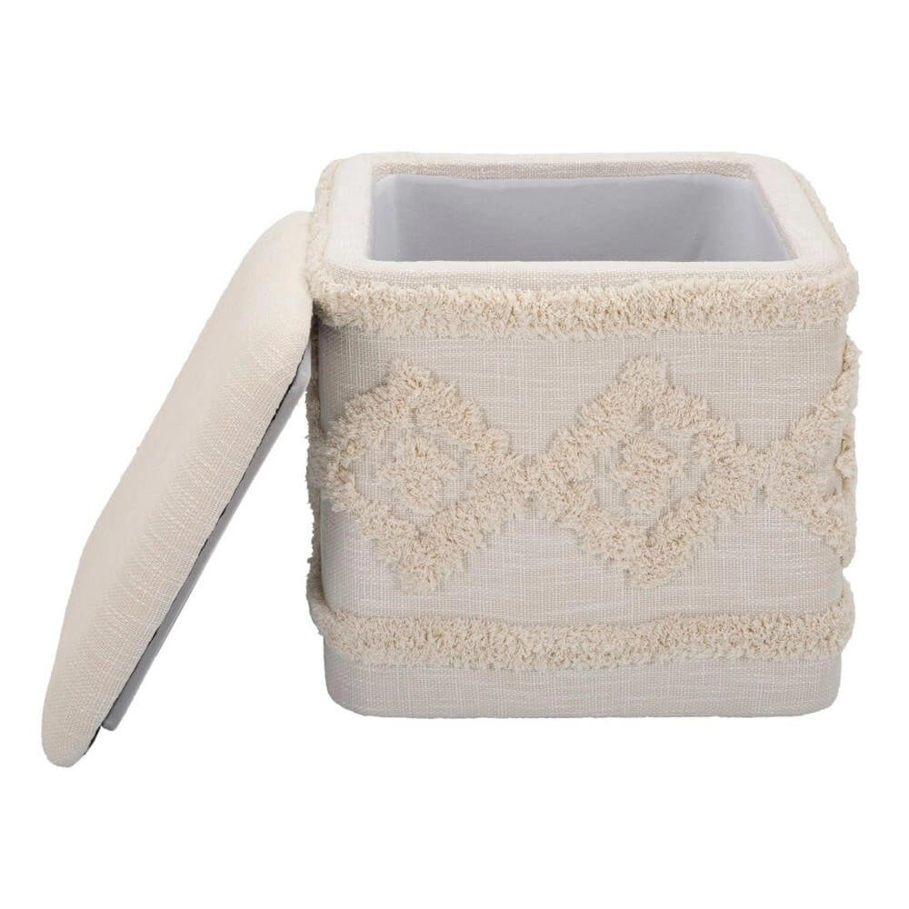 Puff Contenitore Quadrato cm 40X40X40 - DAMASCO
