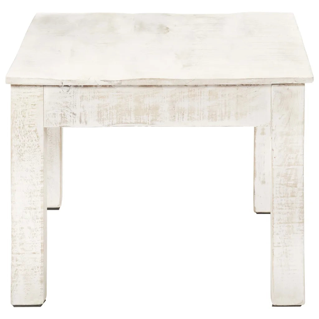 Tavolino da salotto | Tavolino da caff¨¨ | Tavolino da Soggiorno Bianco 110x60x45 cm in Massello di Mango