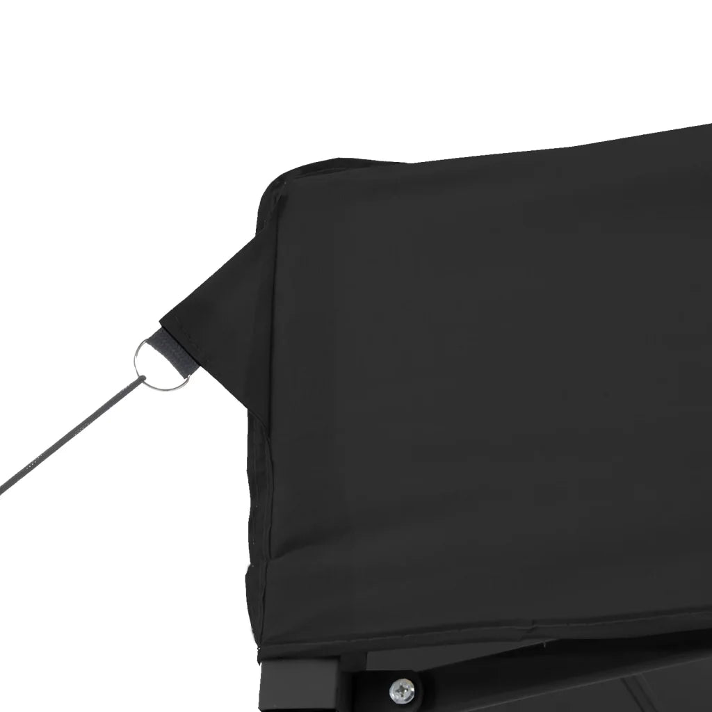 Tendone per Feste Pieghevole Pop-Up con 2 Pareti Nero 4004927