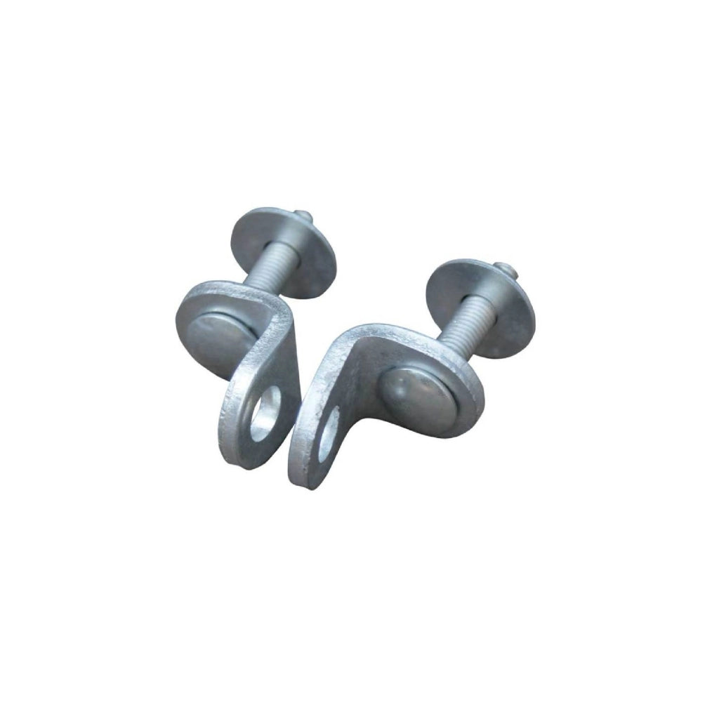 Coppia occhiolo fisso per lucchetti ferro legno alluminio serrande muratura 26mm