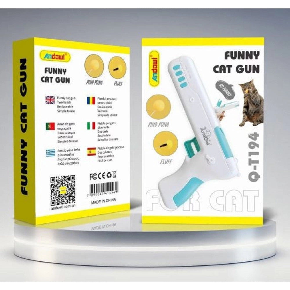 Trade Shop - Pistola Giocattolo Gioco Interattivo Per Gatto Cani Animali Multi Trust Q-t194 -