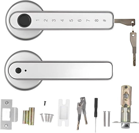Chiusura automatica intelligente con rilevamento impronta digitale e codice - Sistema di sicurezza con slot per porte in legno e metallo