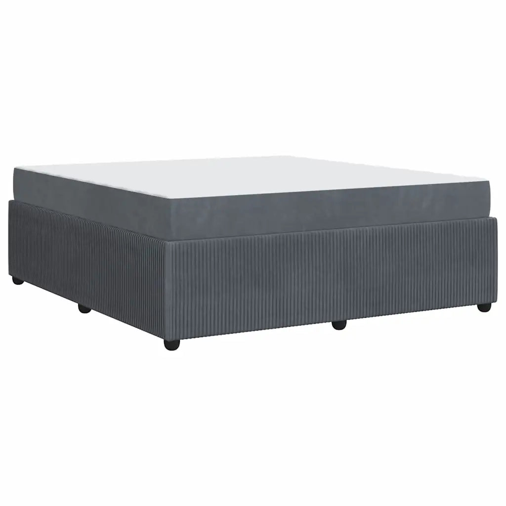 Struttura del letto Grigio scuro 180 x 200 cm Tessuto