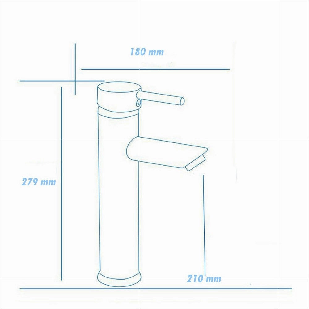 Trade Shop - Rubinetto Bagno Moderno Nero Opaco Miscelatore Orientabile Lavabo Canna Alta 87393 -
