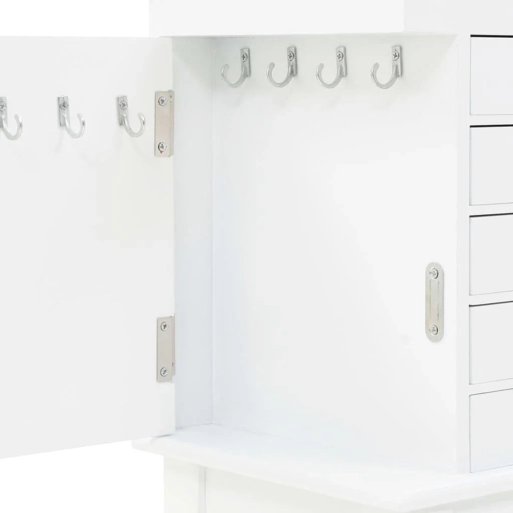 Credenza bianca buffet mobiletto consolle mobiletto portagioielli su gambe 4402050