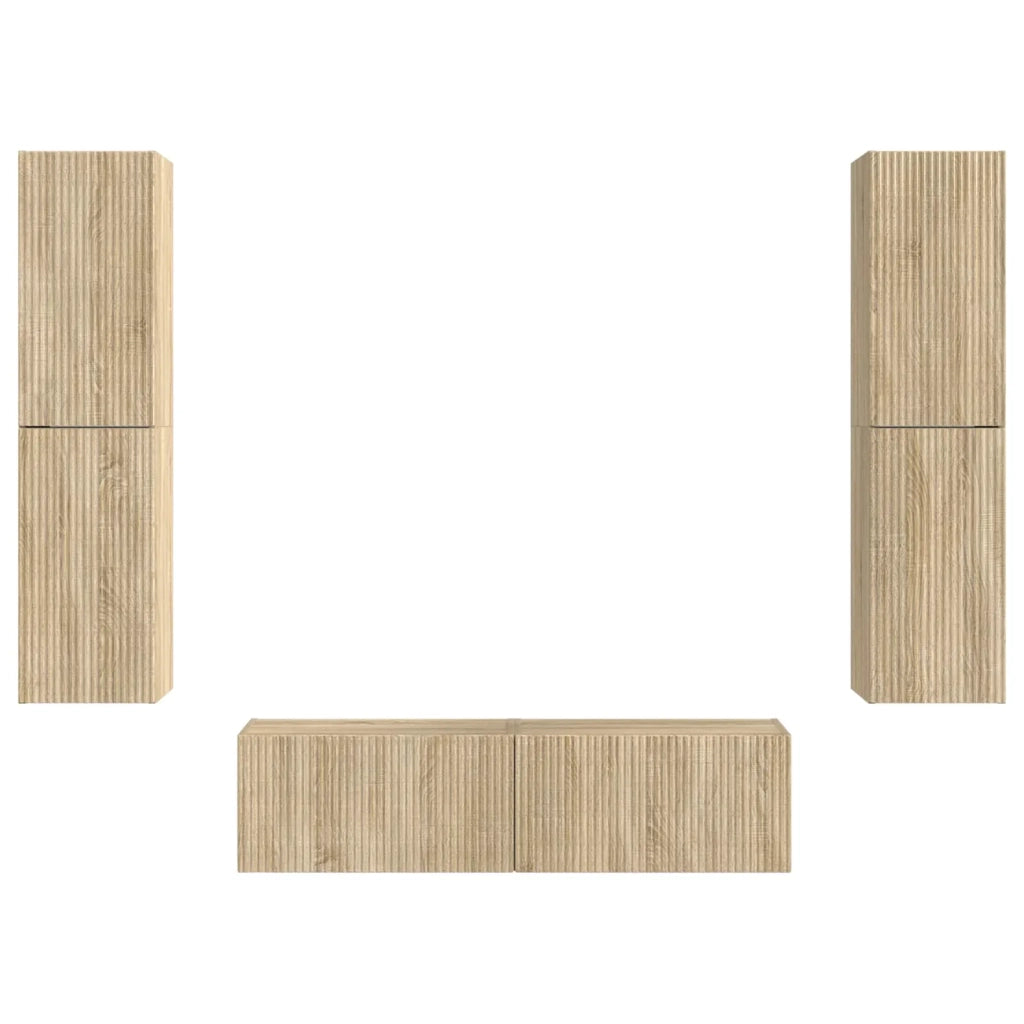 Set mobile TV 6 pcs Rovere Sonoma Legno multistrato