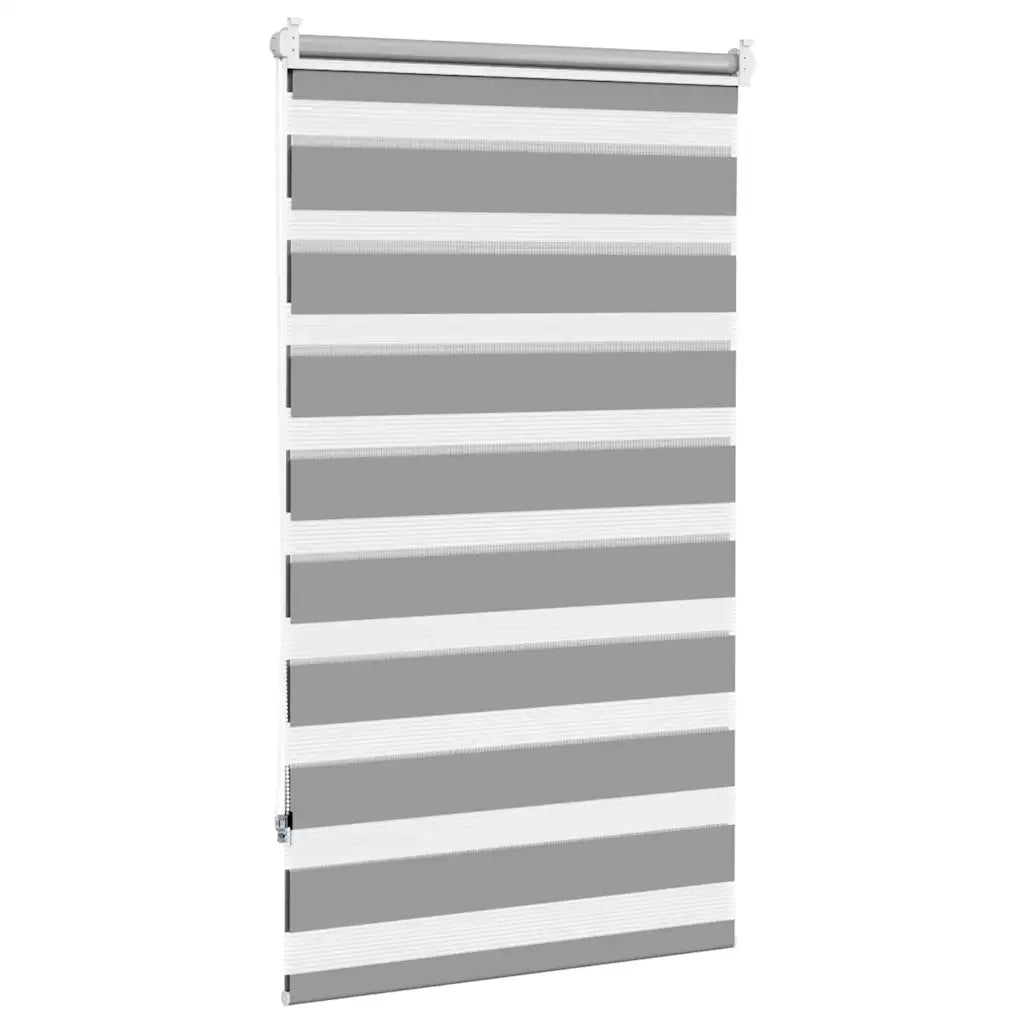 Tenda a rullo zebra 90,9x150 cm Tessuto Larghezza 86,7 cm grigio 240207