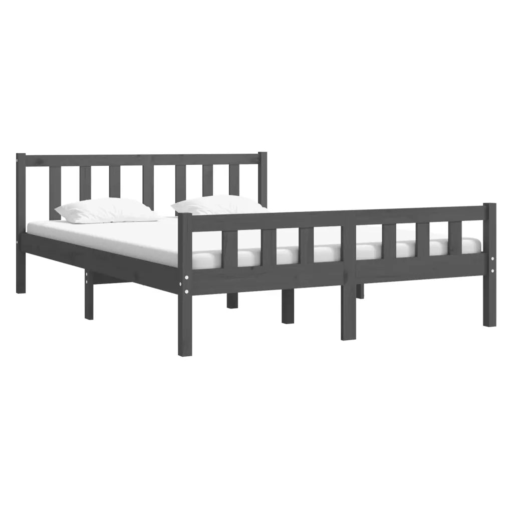 Giroletto Grigio in Legno Massello 140x190 cm 810661
