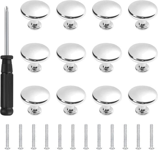 12 knoppi per cassetto in alluminio - maniglie per mobili con viti - maniglie per cassetto per cucina.