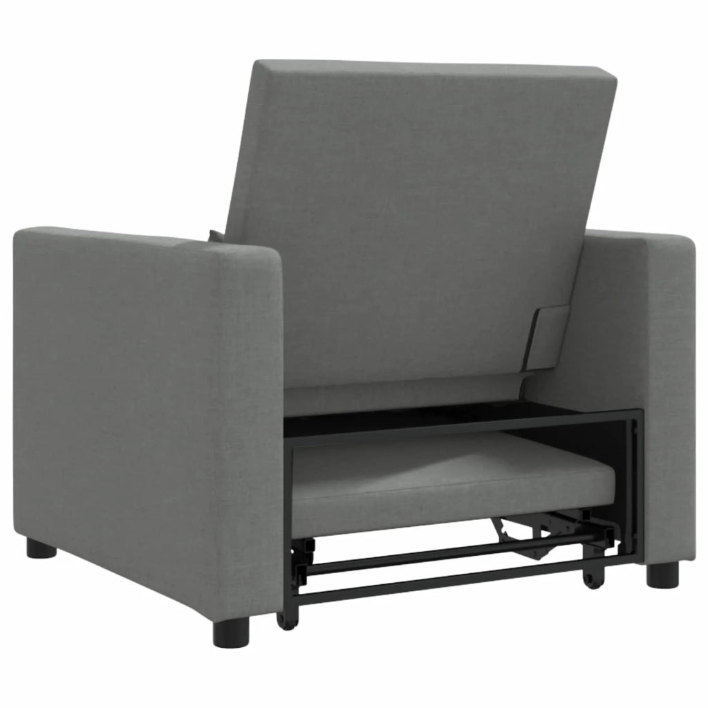 Divano letto estraibile singolo-Sofa Letto-Daybed Grigio scuro 90 x 165 x 87 cm 241148
