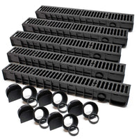 Canale di scolo 5x1m con griglia per scarico acqua 25t Canaletta di drenaggio