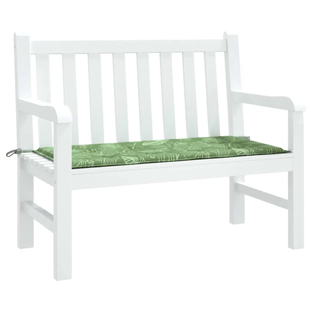 Cuscino per Panca-Cuscini per panchina a Foglie 120x50x4 cm in Tessuto Oxford