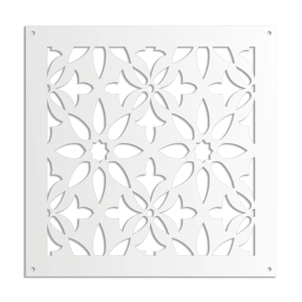 LANCERS - Pannello in PVC traforato - Parasole Misura: 73x73 cm, Colore: bianco