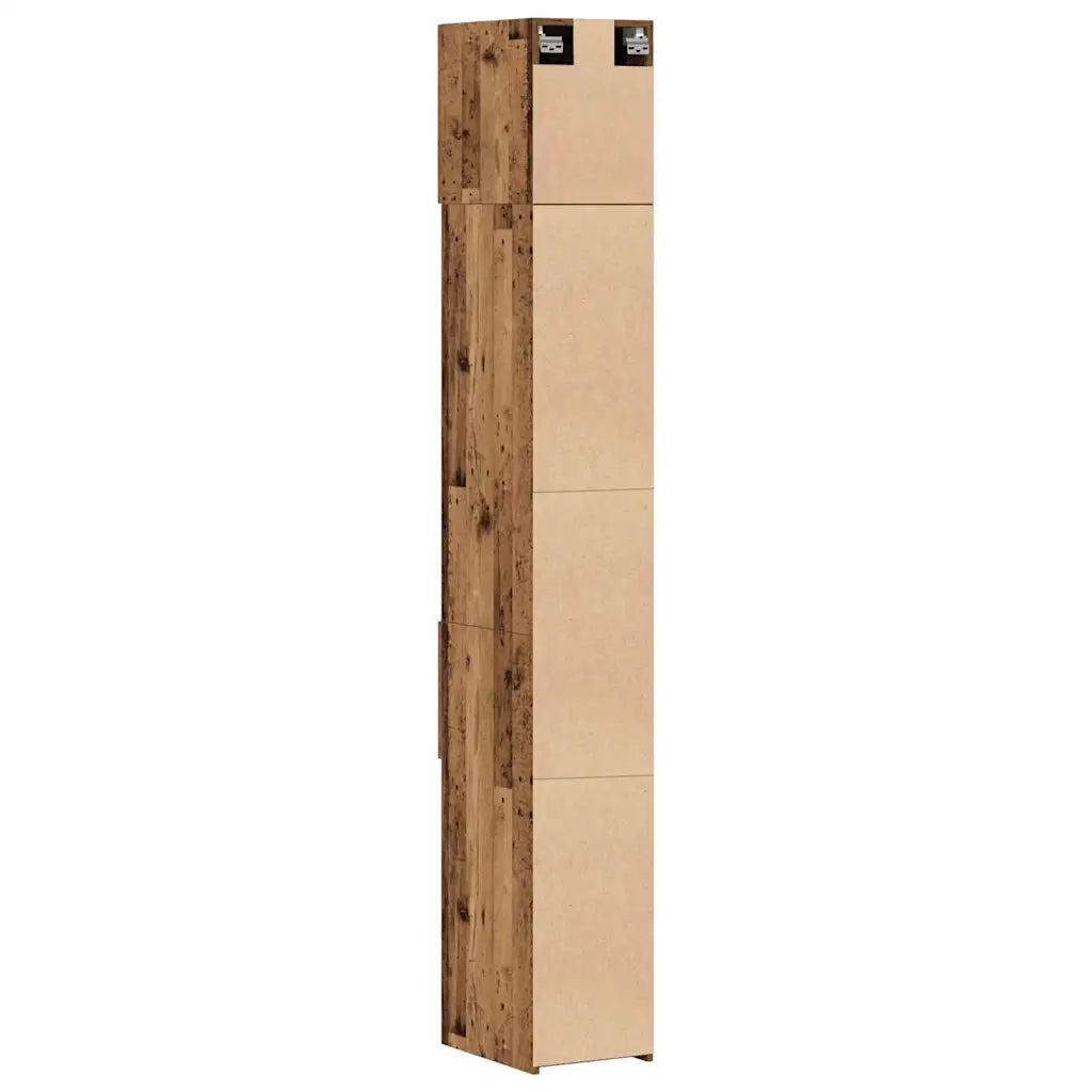 Armadio con cassetto 2 pcs Legno vecchio 30 x 42,5 x 225 cm 3365640