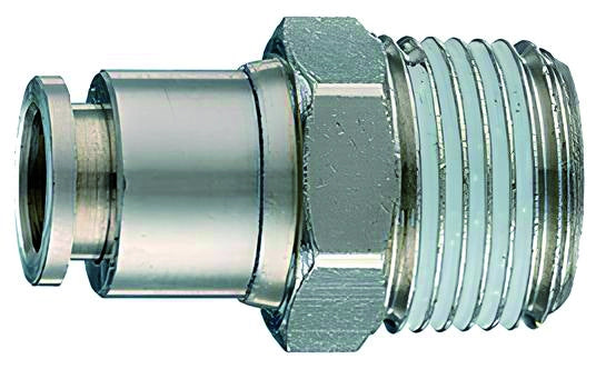 RACCORDO DRITTO FILETTATO PER COMPRESSORI  Ø mm. 8x1/4 M 10.00 pz