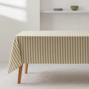 Tavolo quadrato con disegno a strisce, impermeabile, acqua e luce, 100% cotone, lavabile, per uso interno ed esterno, 140x180cm