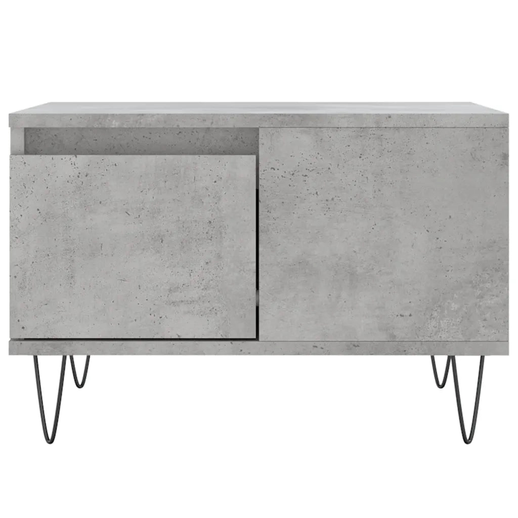 Tavolino Salotto Grigio Cemento 55x55x36,5 cm Legno Multistrato 830760