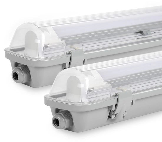 Doppio LED strip TL acqua resistente per LED T8, IP65 150cm, 1 x 24W