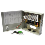 Trade Shop - Rack Box Alimentatore Stabilizzato 4 Uscite Canali Centralina Telecamera Dc Cctv -