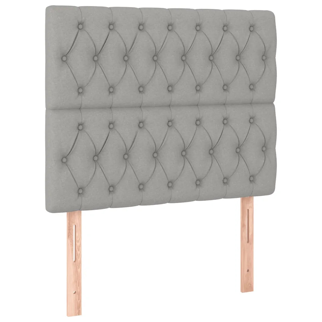 Giroletto senza Materasso Grigio Chiaro 90x200 cm Tessuto 3125268