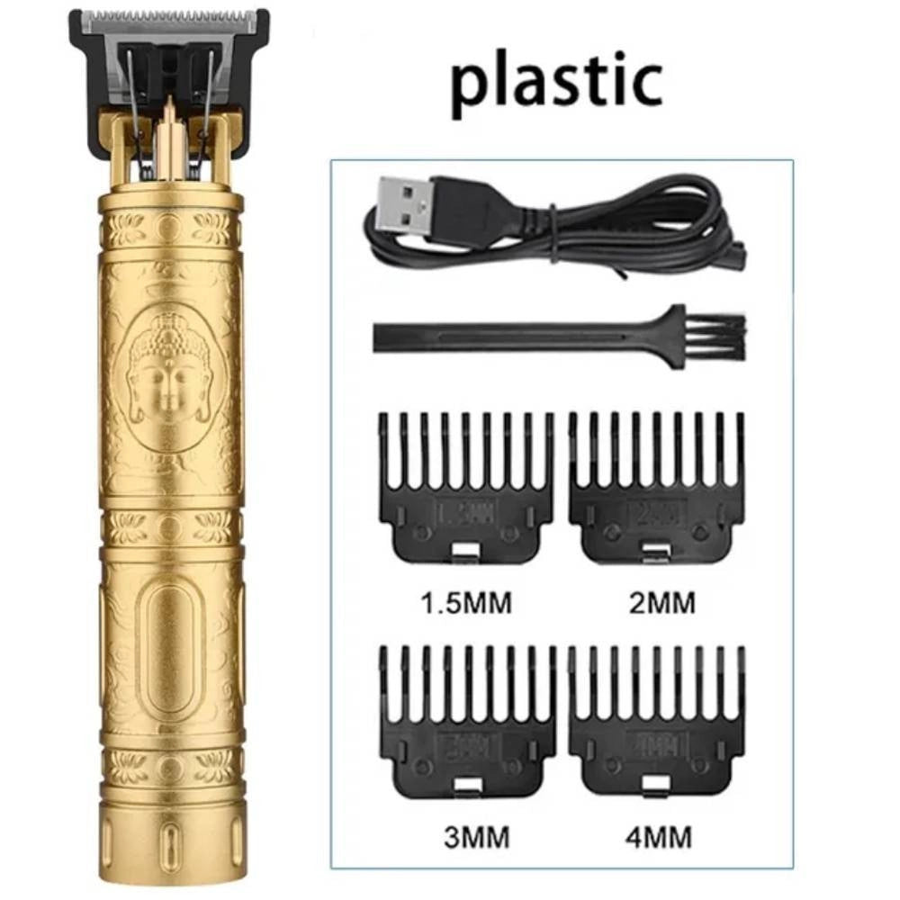 Trade Shop - Tagliacapelli Rasoio Elettrico Ricaricabile Regolabile Taglia Barba Capelli Prof -