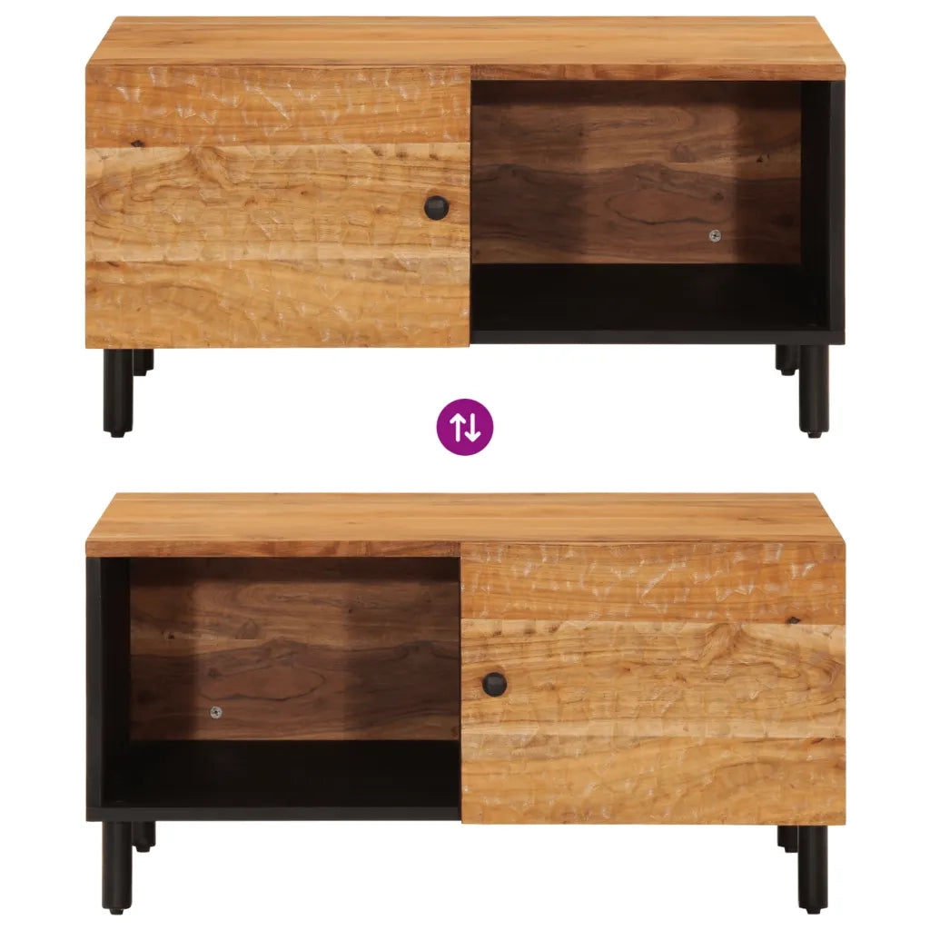 Tavolino da salotto | Tavolino da caff¨¨ | Tavolino da Soggiorno 80x50x40 cm Legno Massello di Acacia