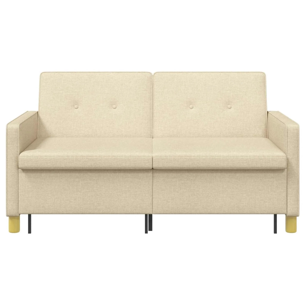 Divano Letto Estraibile Crema Tessuto