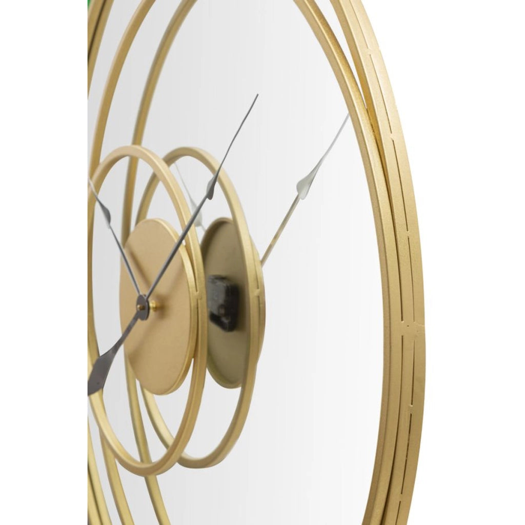 Orologio da Parete Luna, Oro, Metallo, 90x5,5x90 cm