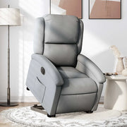Poltrona Reclinante Alzapersona Elettrica Grigio Chiaro Tessuto 3204188