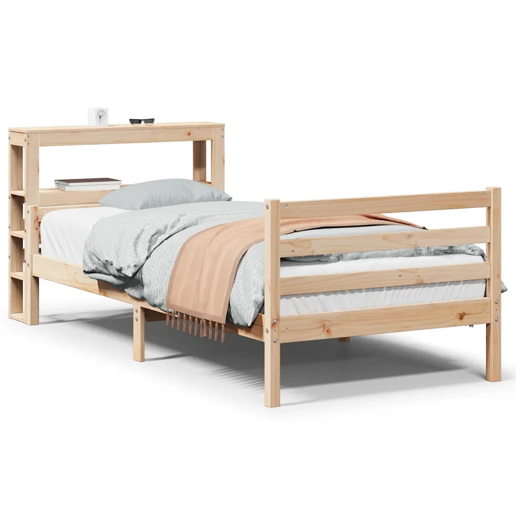 vidaXL Giroletto con Testiera 90x200 cm in Legno Massello di Pino