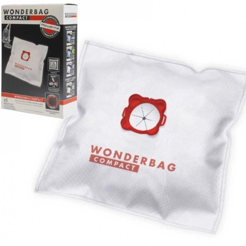 Conf.5PZ SACCHETTI WONDERBAG ORIGINALI ROWENTA COMPACTEO POWERSPACE RO5253 - ROWENTA