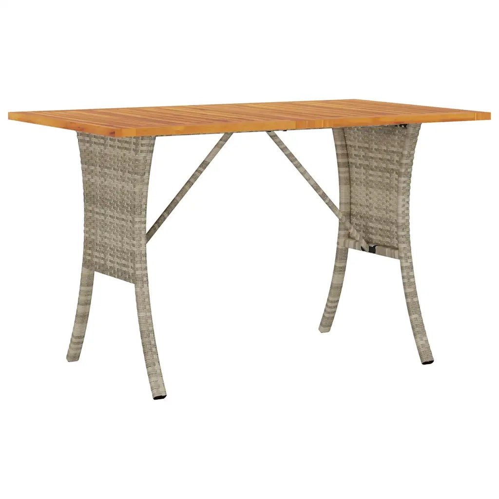 Set Divano da Giardino 6pz con Cuscini Grigio Chiaro Polyrattan