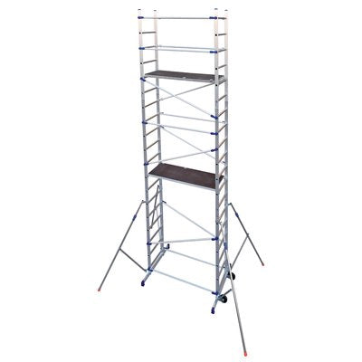 ALZATA CLAC X TRABATTELLO CLIC FACAL  ALLUMINIO CM 143X51 H. CM 210
