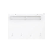 Appendiabiti da muro Portachiavi da ingresso Attaccapanni da muro Scaffale Murale Mensola Scaffale Bianco 100x70x20cm FHK36-W