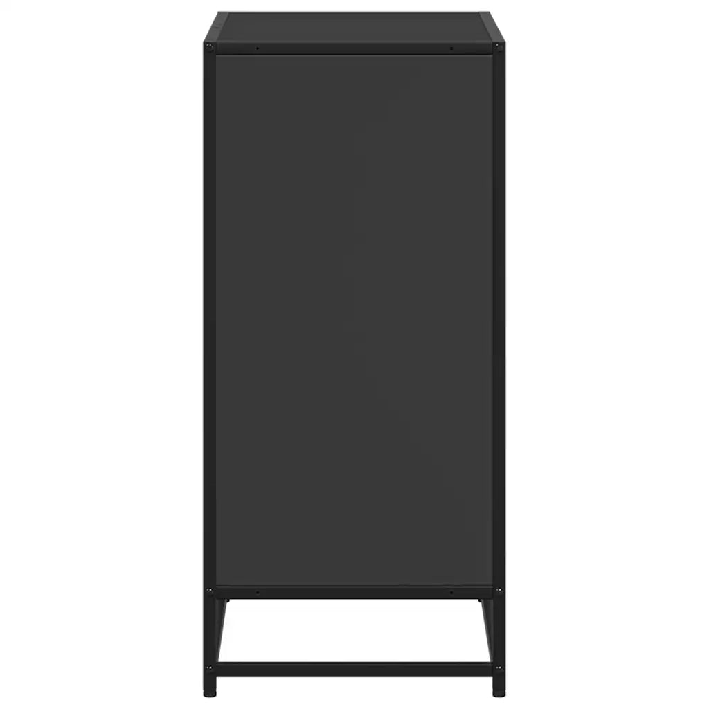 Libreria Nera 60x35x76 cm in Legno Multistrato