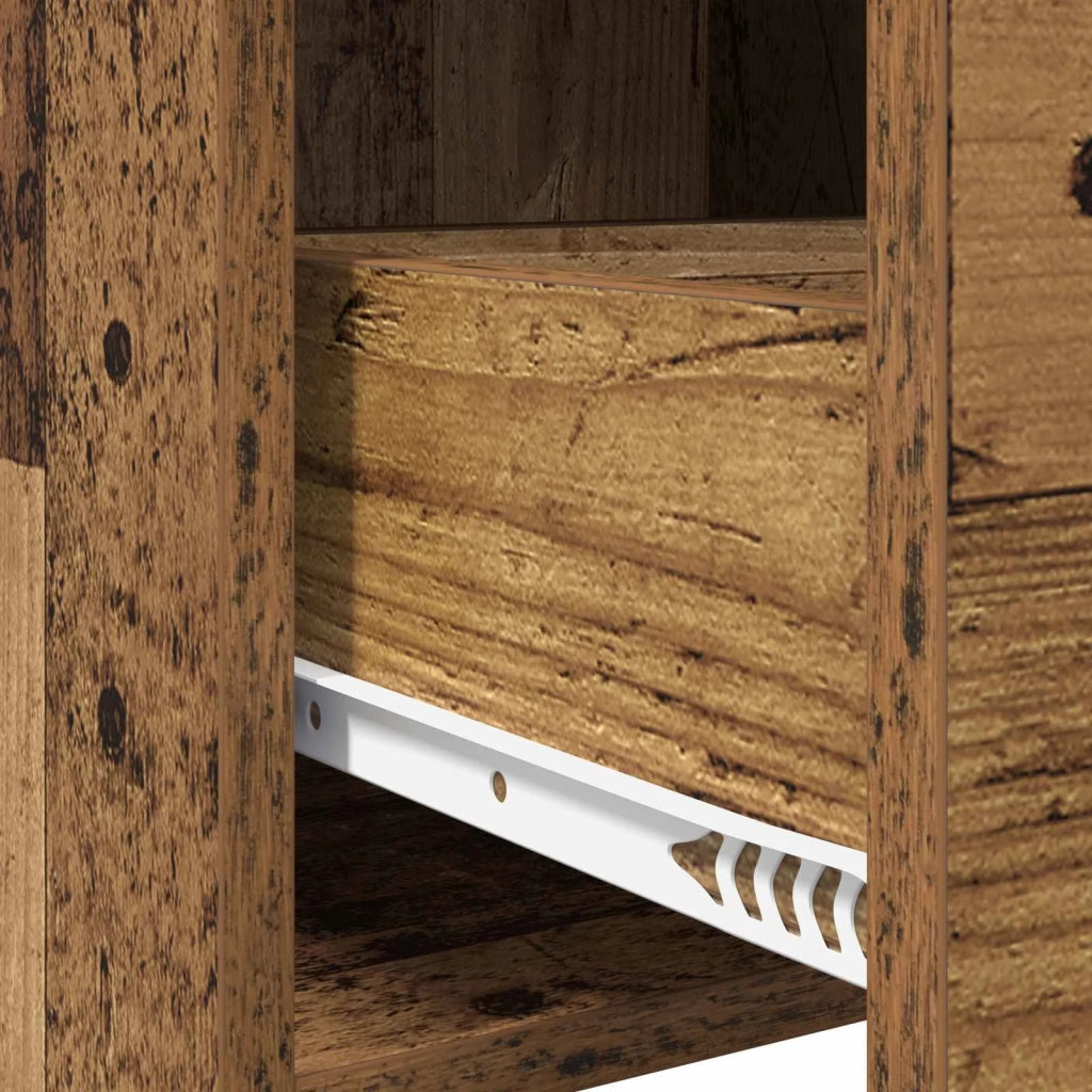 Comodini 2 pz Legno antico 40 x 30 x 60 cm Legno ingegnerizzato 8010992