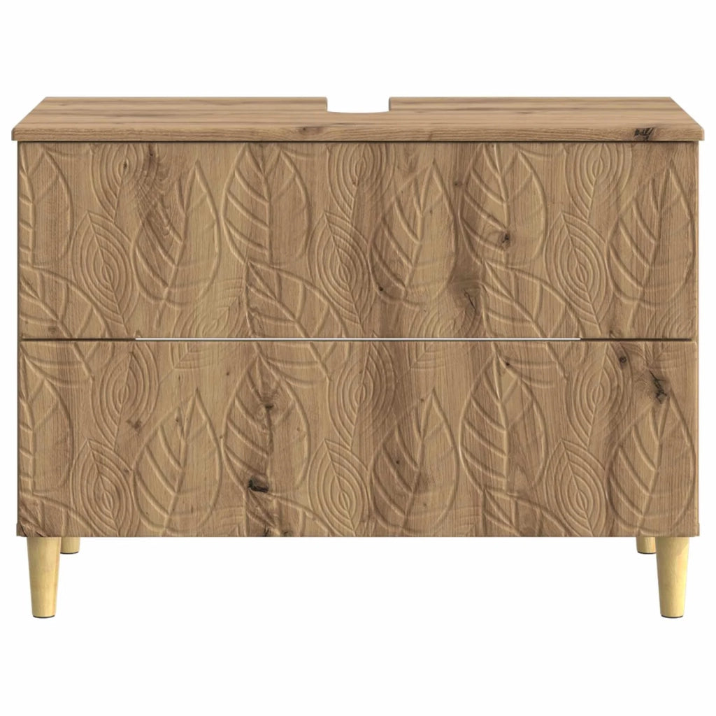 Armadio per Lavabo da Bagno DELFT Rovere Artigianale 897024
