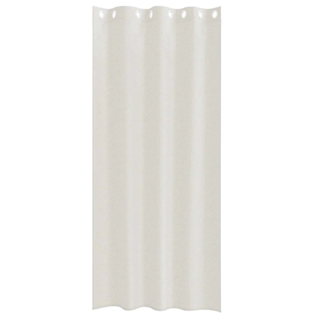 Tenda in Velo 2 pz Crema 245 x 140 cm Poliestere 4107990