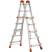 Scala telescopica professionale 5+5 alluminio rinforzato uso multifunzione en131-4