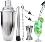 Set di Shaker per Cocktail - 6 accessori da bar con mixer da 750 ml - Ideale per uso domestico e bar