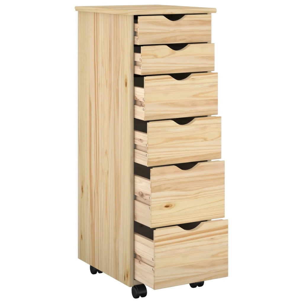 Mobile con Ruote con ruota Marrone 34 x 39 x 93,5 cm 42032394