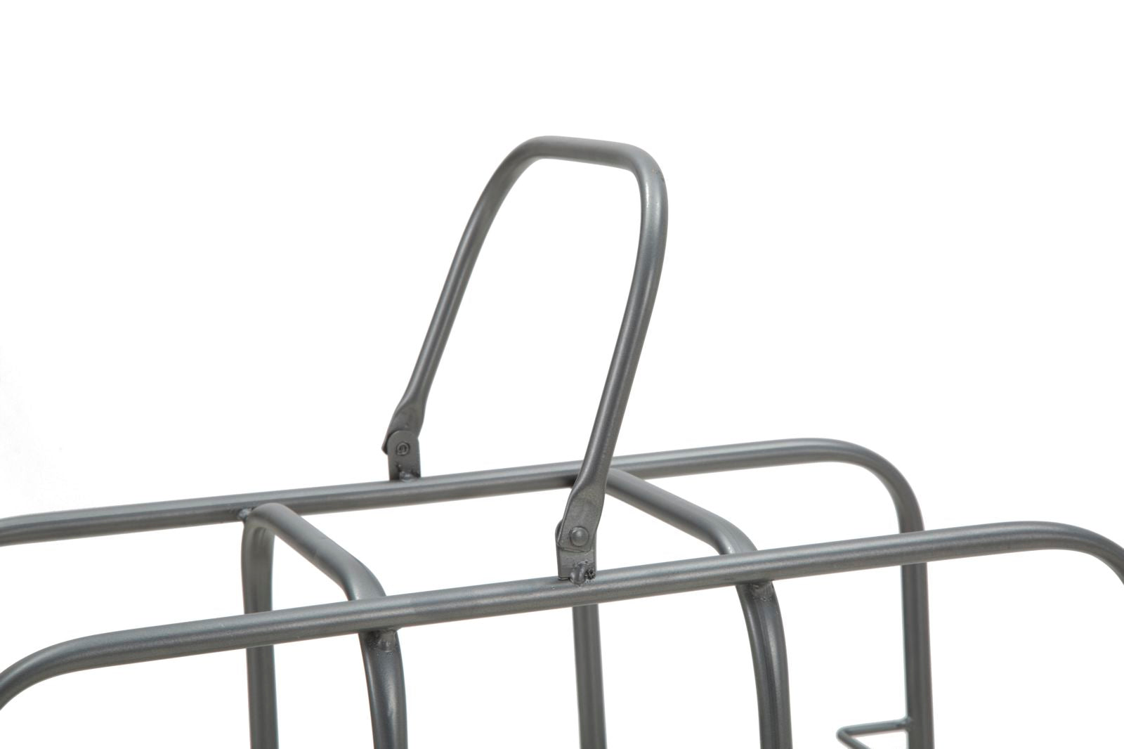 Porta Bottiglie Rack Quadrato 9 Posti 40x23x47,5 cm in Ferro Grigio
