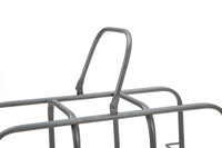 Porta Bottiglie Rack Quadrato 9 Posti 40x23x47,5 cm in Ferro Grigio