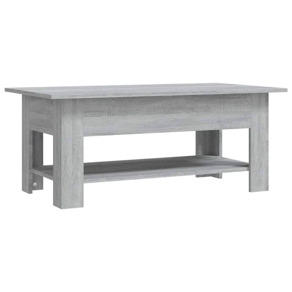 Tavolino da Salotto-Tavolino da soggiorno-Tavolo Grigio Sonoma 102x55x42 cm in Truciolato