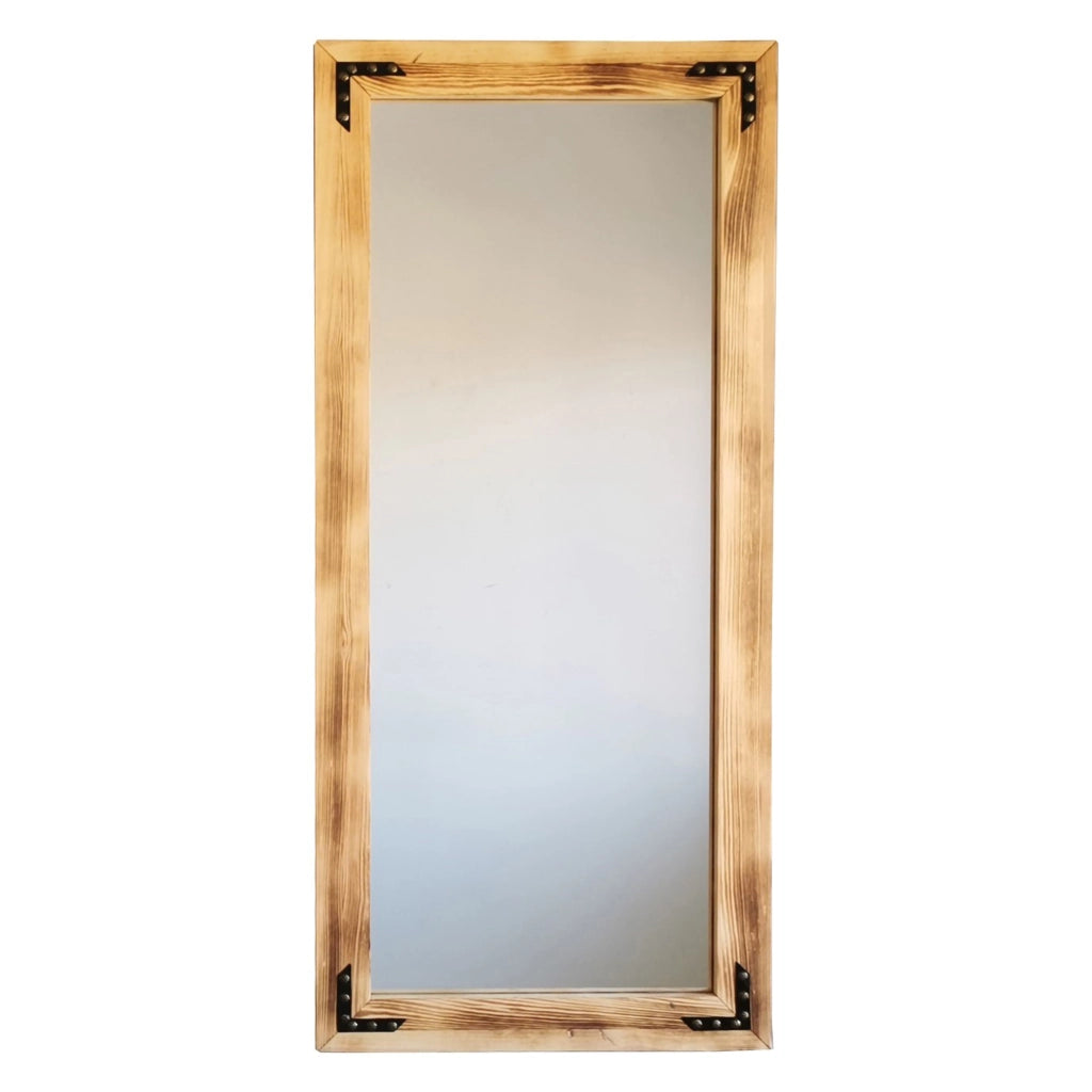 Buscate, Specchio Forma Rettangolare, 50x110h cm Marrone Rovere