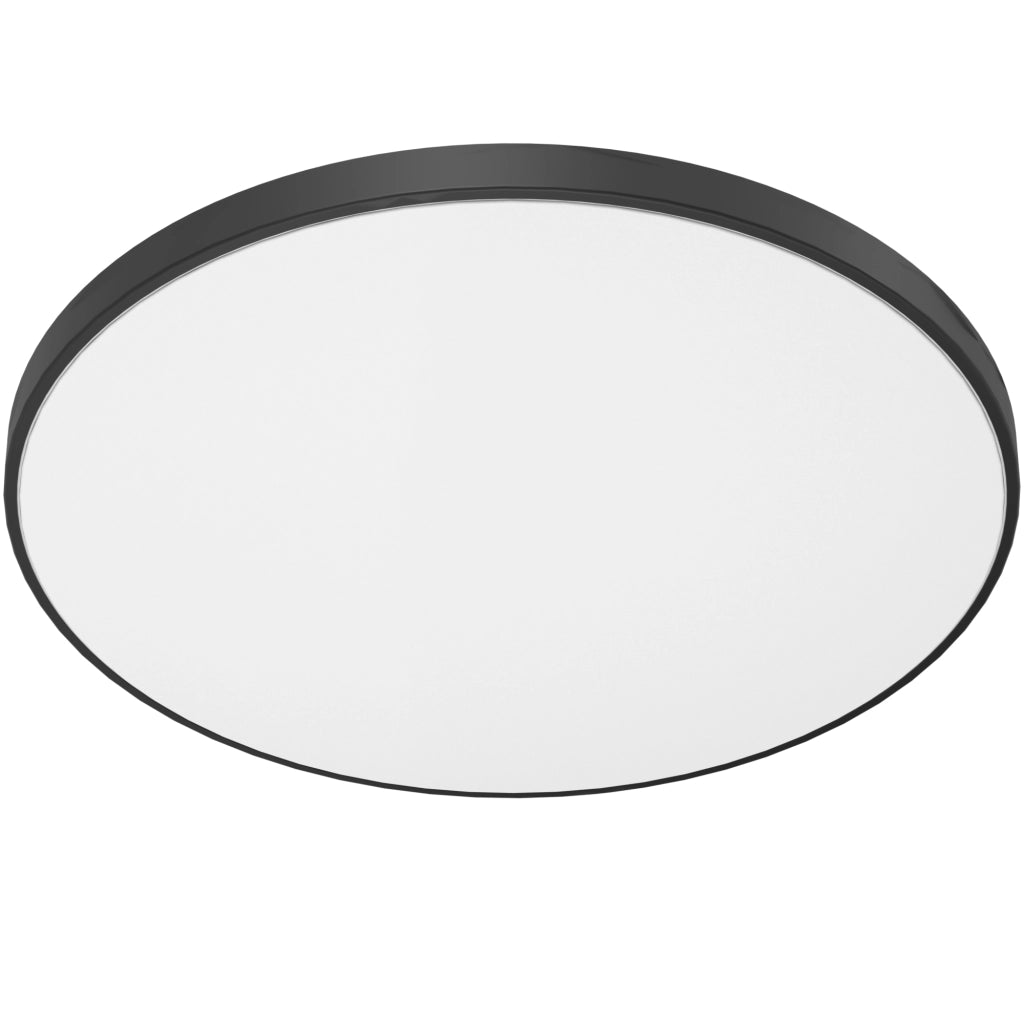 Plafoniera bagno tonda Ø38 32W 3000K bianco/nero Brosline