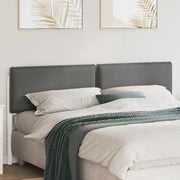 Testiera imbottita-Testiera con Cuscini-Testata Bianco e grigio chiaro 180 cm Pino massello 246356